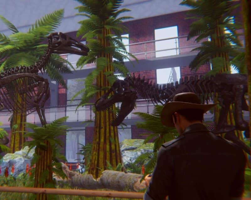 Premiera Dinosaur Fossil Hunter odbyła się 4 maja – screen z gry, paleontolog i szkielety dinozaurów