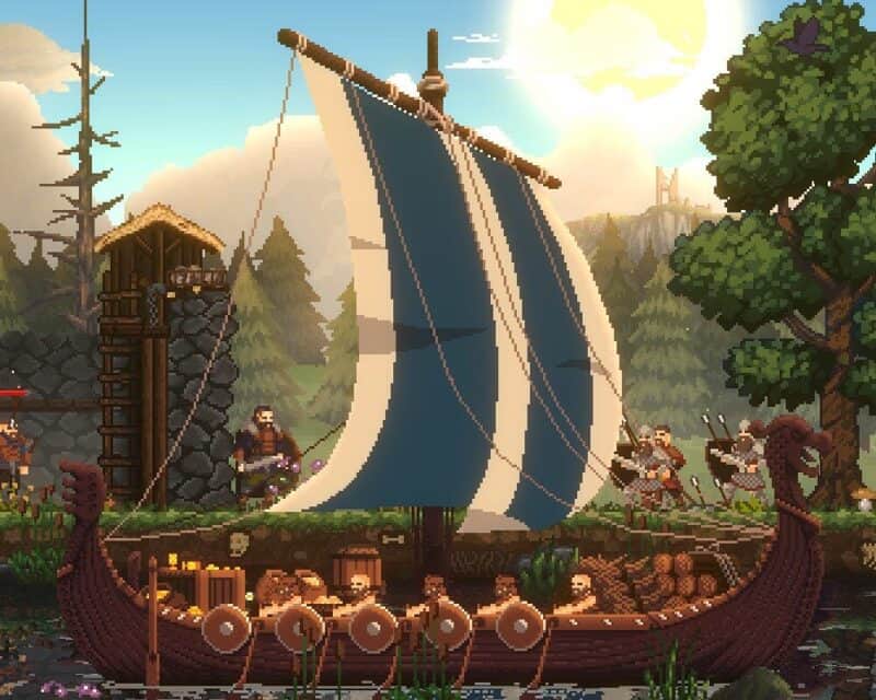 kadr ze zwiastuna gry Sons of Valhalla, statek wikiński