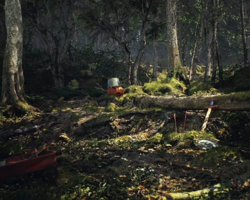 możliwości Unreal Engine 5 świat dynia las miecz