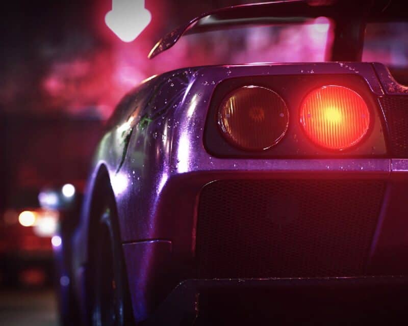 Need for Speed Mobile, wyciekły fragmenty rozgrywki - screen ze starszego NFS, detal, auto, światła, zderzak