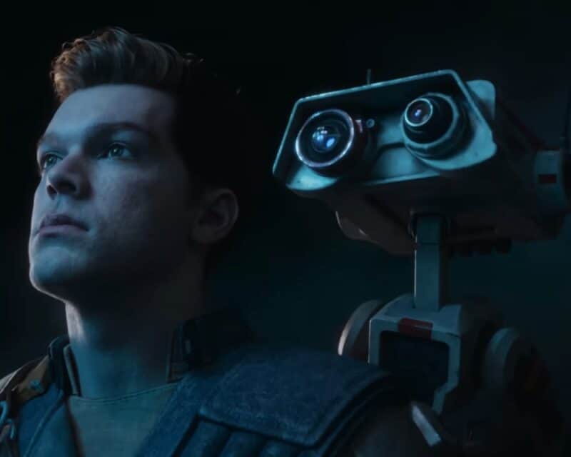 Zapowiedź gry Star Wars Jedi: Survivor – Cal i BD-1, screen ze zwiastunu gry