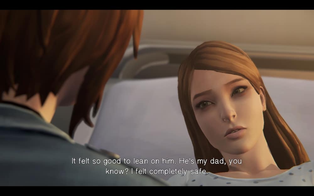 Before the Storm, Rachel mówi o swoim ojcu, screen z gry