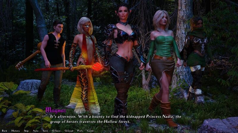 Fiflak, Mona, Josy i Maya grają w grę inspirowaną D&D.