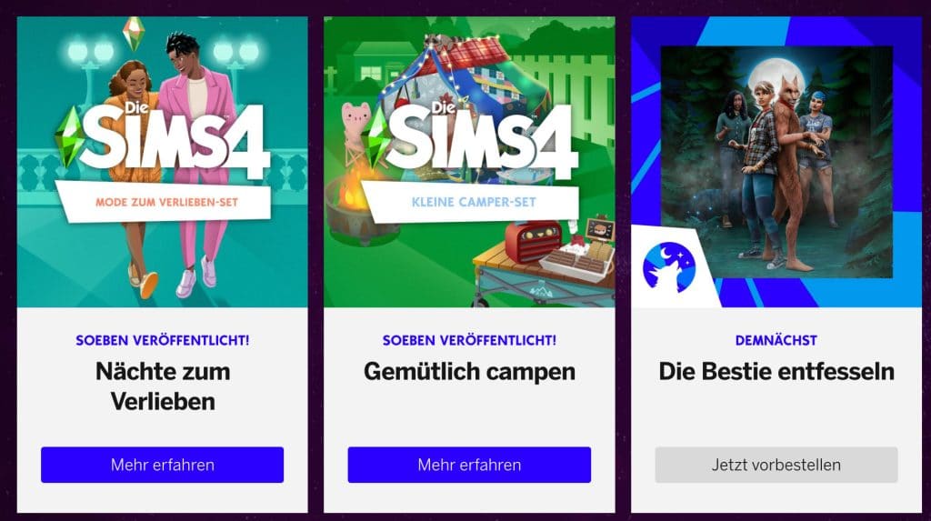 the sims 4 wilkołaki wyciek język niemiecki