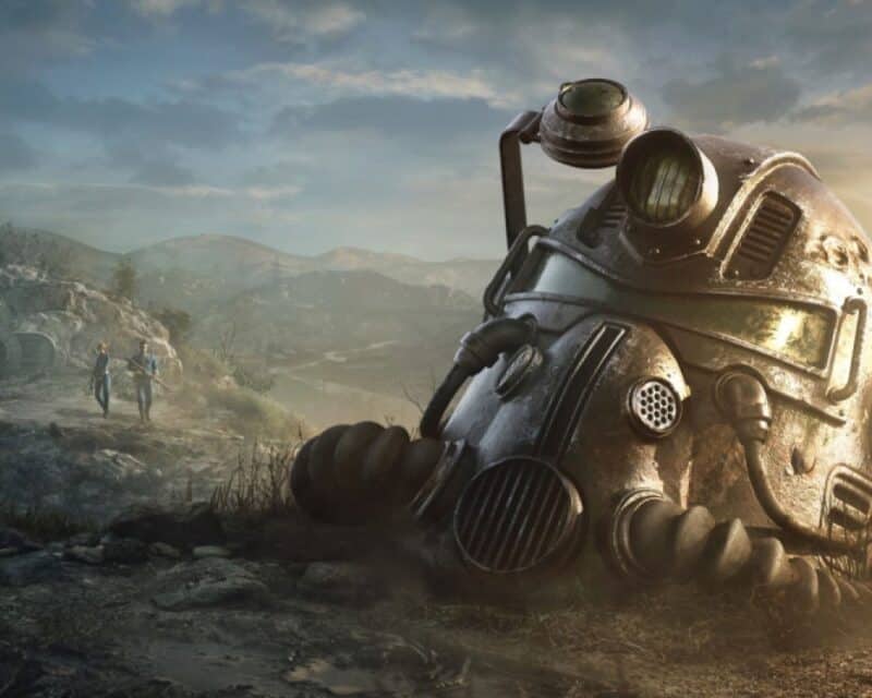 Fallout 5 powstaje. Grafika z poprzedniej odsłony serii. W kadrze znajduje się charakterystyczna maska na tle post-apokaliptycznego świata