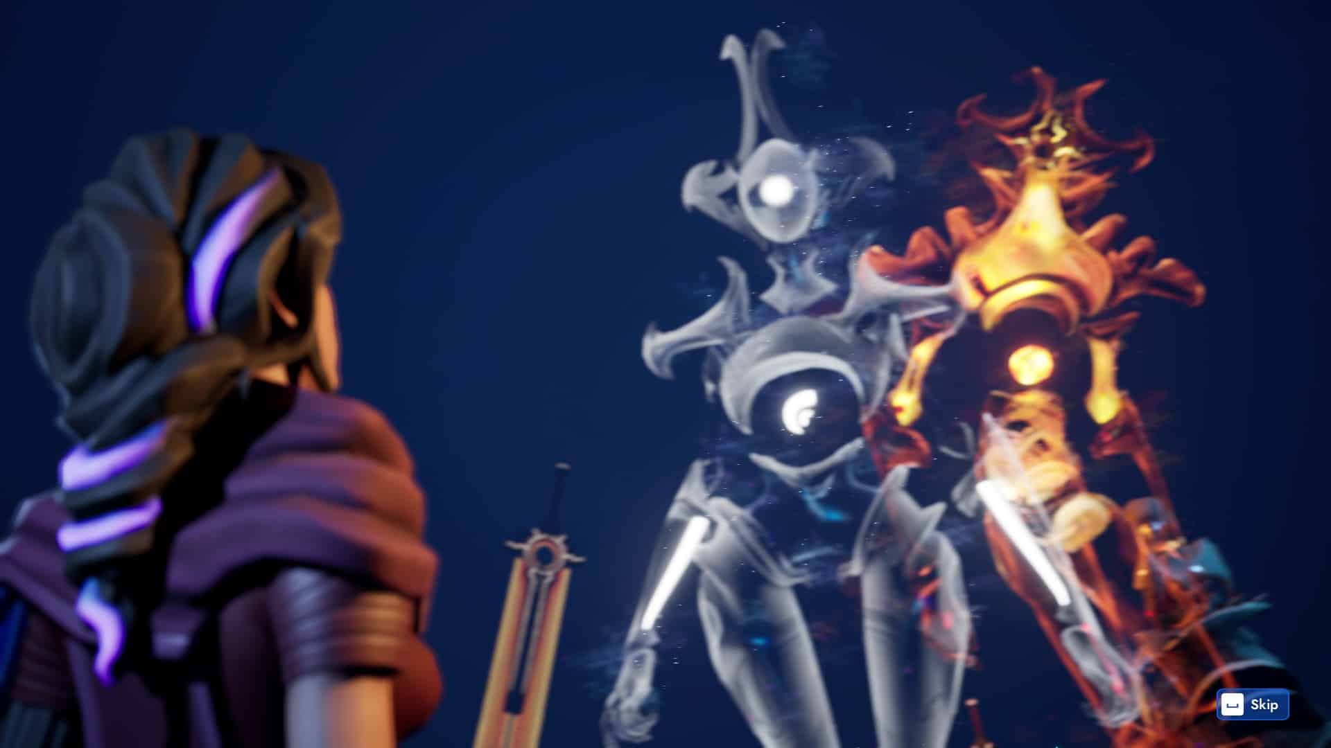 Przedstawienie Słońca i Księżyca jako dwie duchowo-robotyczne istoty