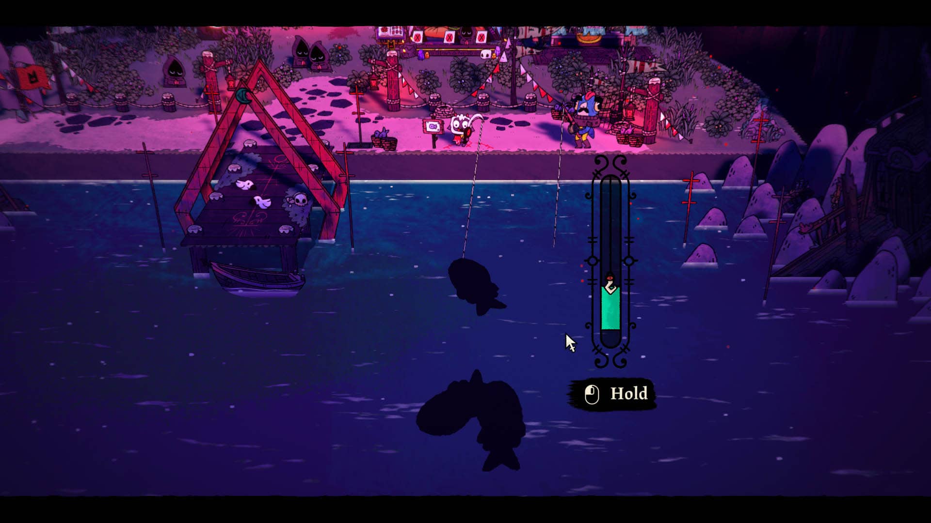 Łowienie ryb w Cult of the Lamb