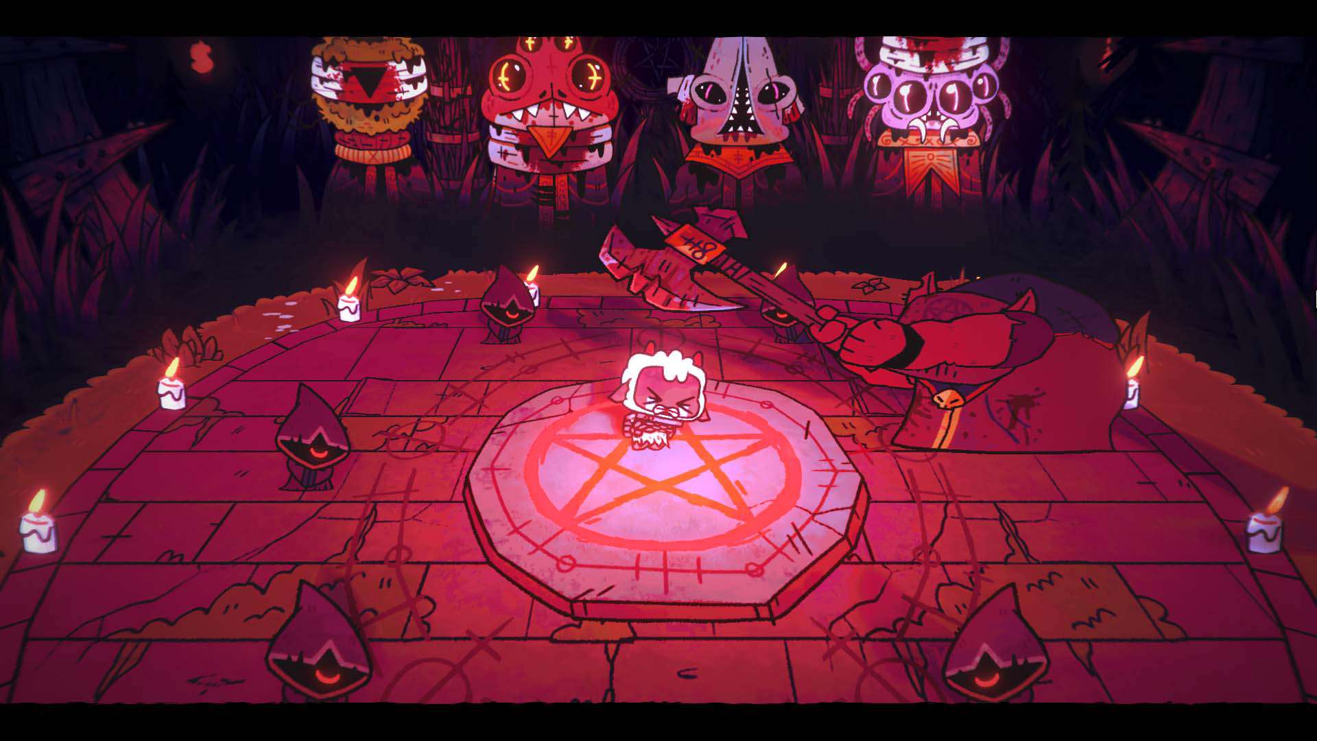 Owieczka składana w ofierze przez cztery bóstwa