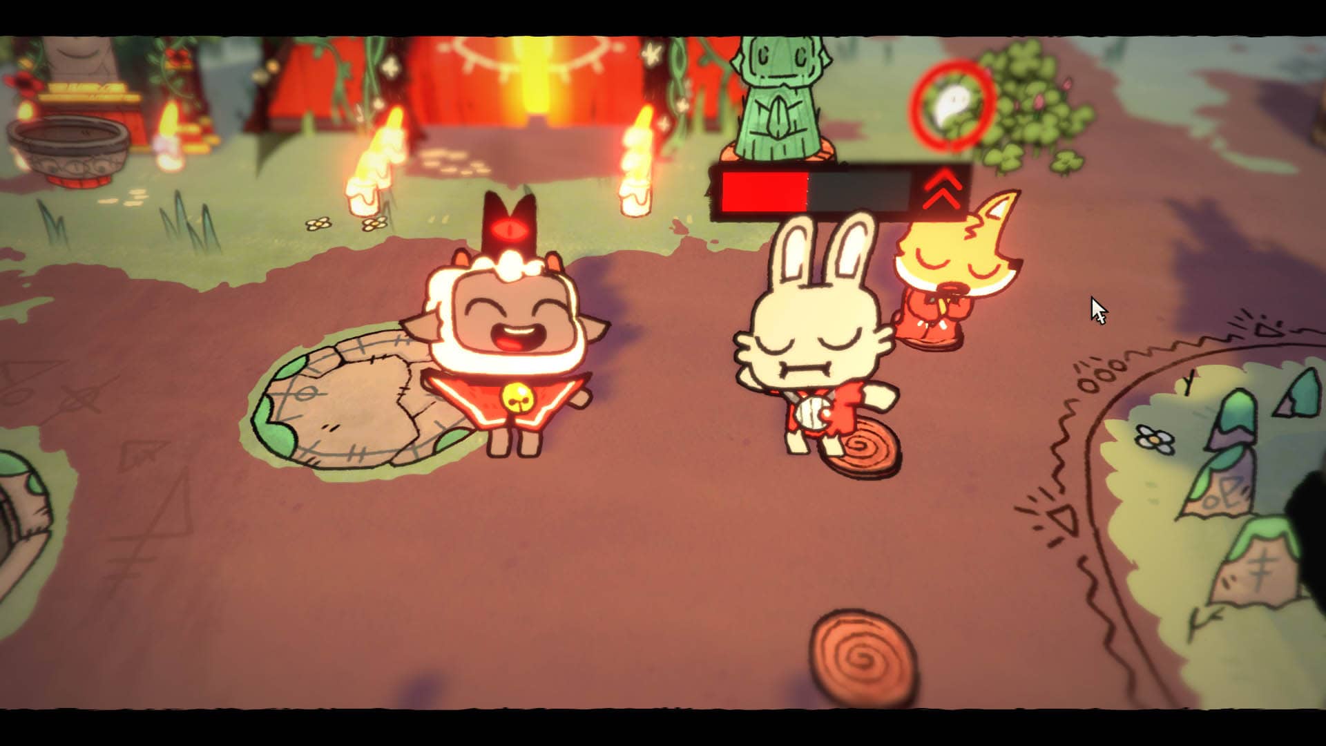 Tańczenie z wyznawcą ku chwale bóstwa w Cult of the Lamb