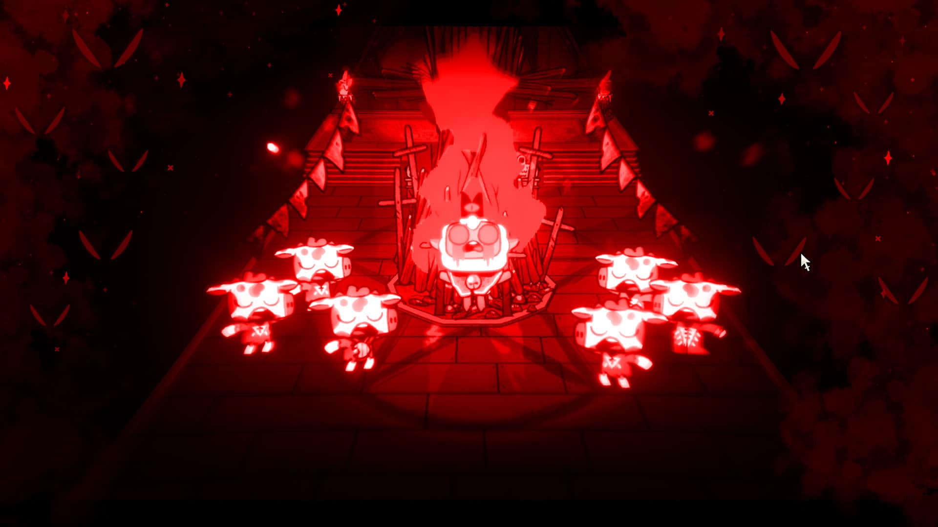 Rytuał tańca przy ognisku z Cult of the Lamb