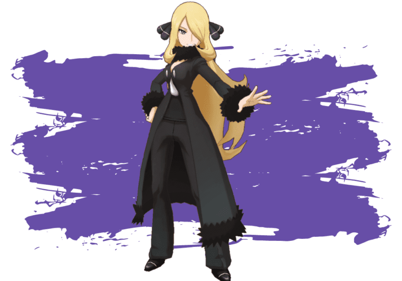 Najlepsze bohaterki Nintendo. Na zdjęciu znajduje się Czempionka Cynthia.