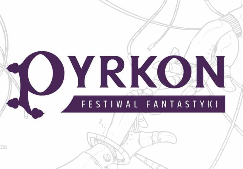 Obrazek przedstawia logo Pyrkon 2023.