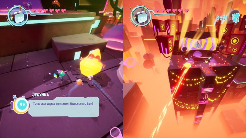 Fragment rozgrywki z Boti. Byteland Overclocked