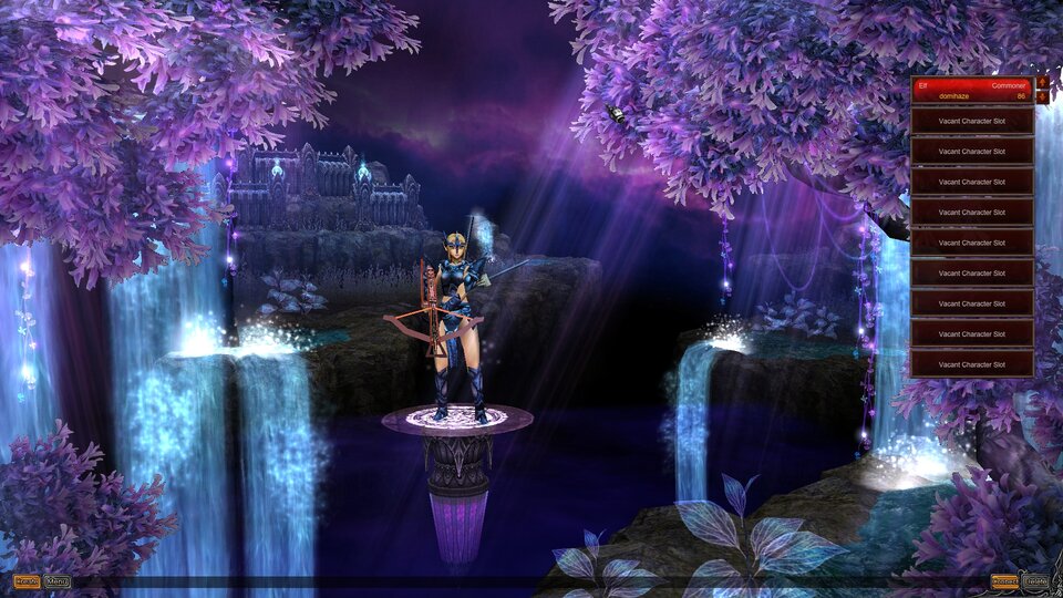 Na obrazku znajduje się wybrana przeze mnie postać elfki w grze 