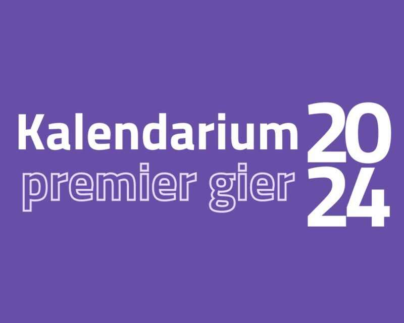 fioletowe tło z napisem kalendarium premier gier 2024