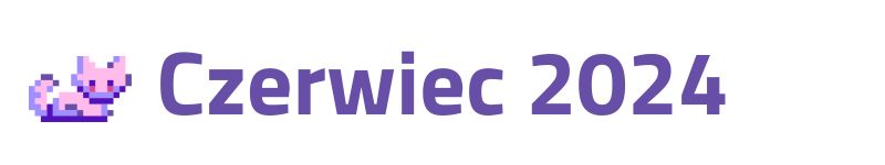 białe tło z napisem czerwiec 2024
