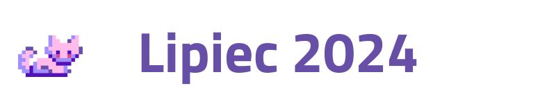 białe tło z napisem lipiec 2024