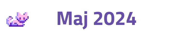 białe tło z napisem maj 2024