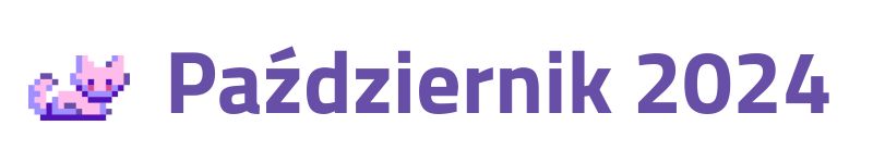 białe tło z napisem październik 2024
