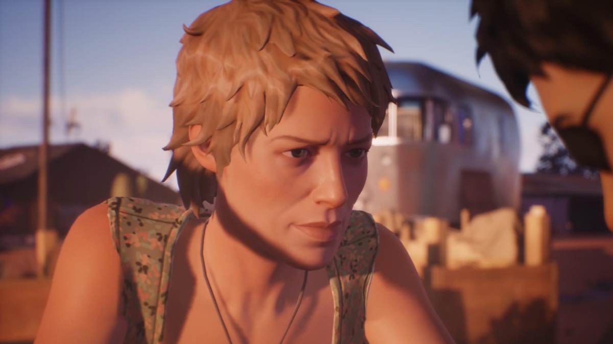 Screen z gry "Life is Strange 2". Widzimy na nim postać Karen Reynolds.