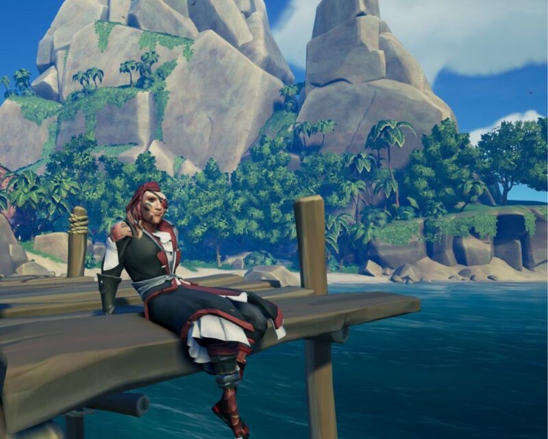 pirat, piratka, gra Sea of Thieves