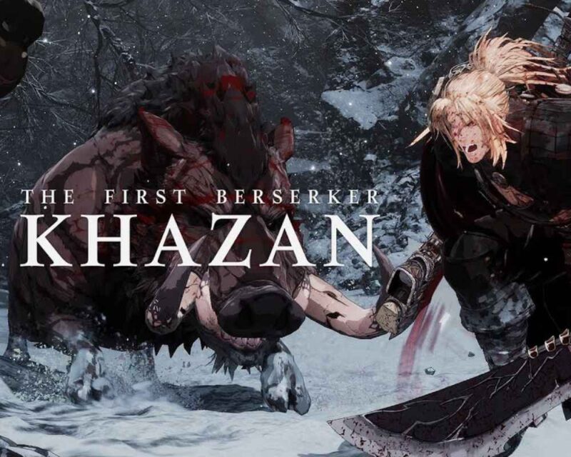 The First Berserker: Khazan, zdjęcie z gry, główny bohater trzyma ogromną maczetę i walczy z ogromnym dzikiem
