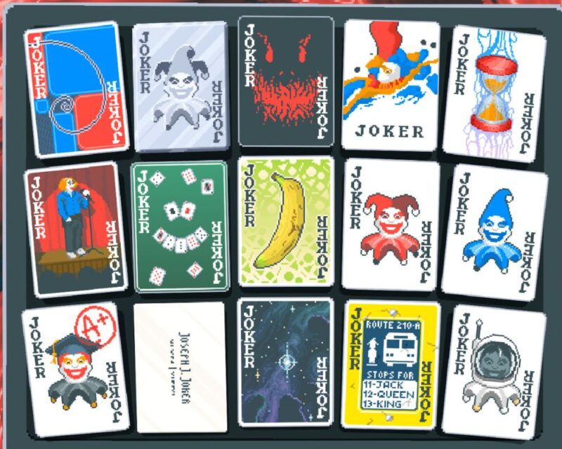 Karty gier z gry Balatro