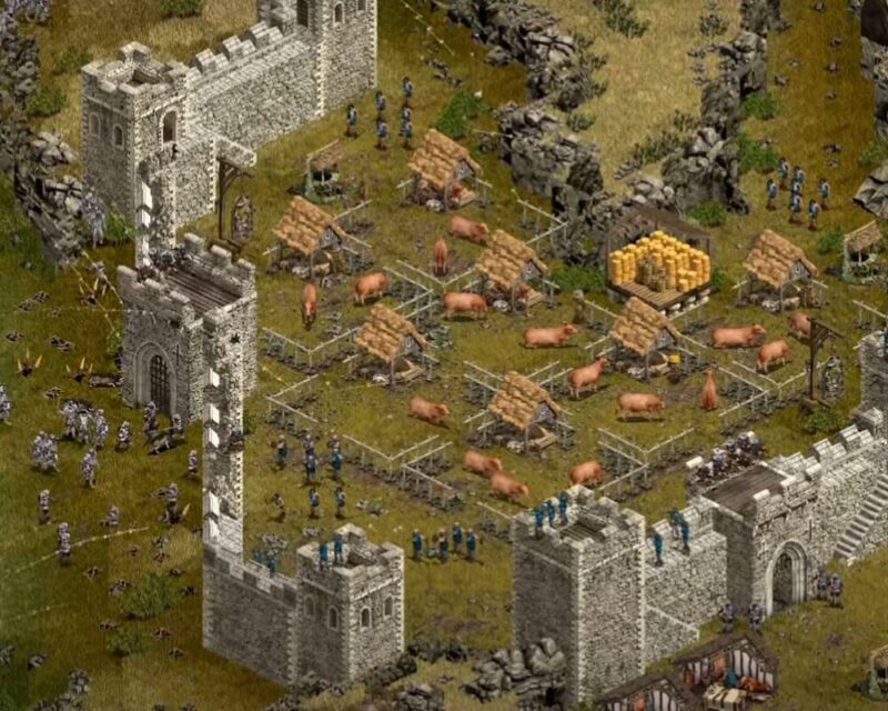 Kadr z gry Twierdza: Edycja ostateczna, scena ataku na fortyfikacje