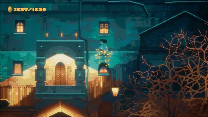 Pikselowa wersja świata: Indika wspina się po budynku