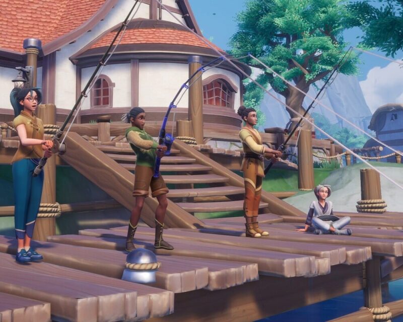 Scena łowienia z gry Palia, MMO, nad którym pracowali deweloperzy Singularity 6 przed zwolnieniami