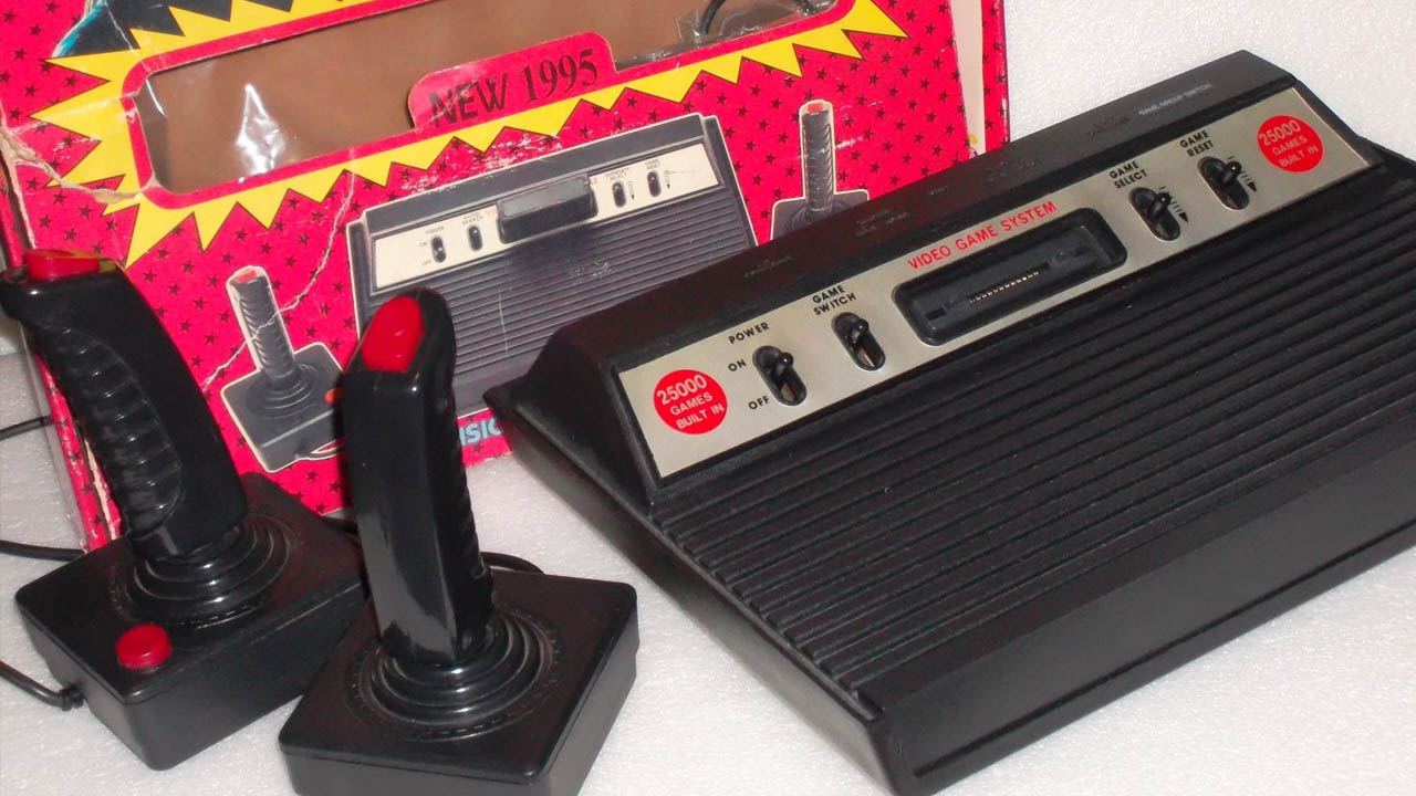 zdjęcie prezentuje wschodni klon konsoli Atari 2600