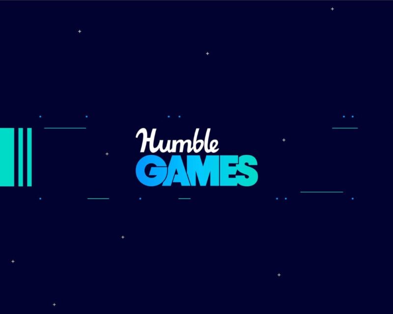logo Humble Games na ciemnogranatowym tle