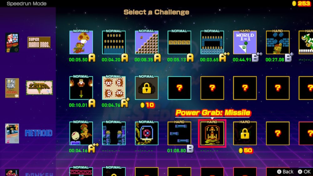 Lista gier z Nintendo World Championships: NES edition