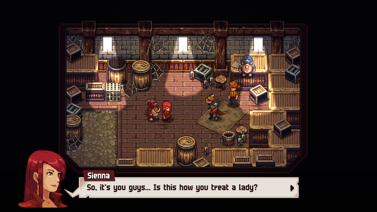 Sienna, jedna z głównych bohaterek ma ogromny talent do ładowania się w tarapaty