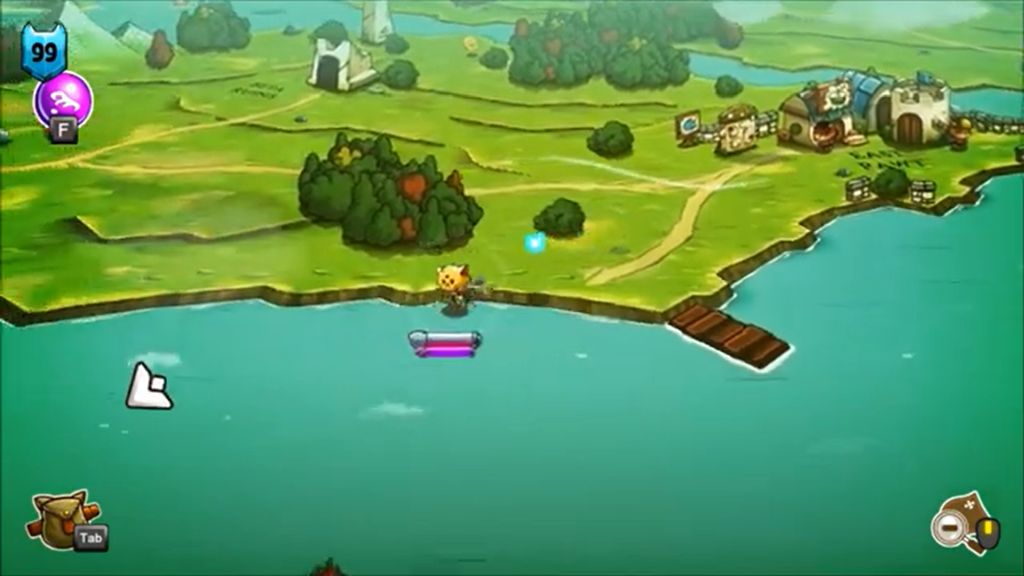 Mapa świata w grze Cat Quest