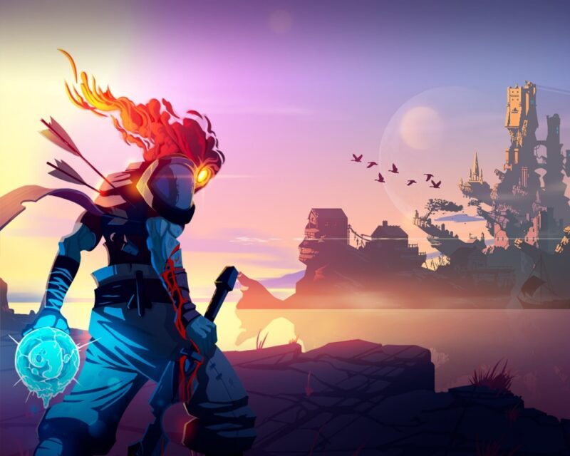 Grafika z gry Dead Cells przedstawiająca protagonistę