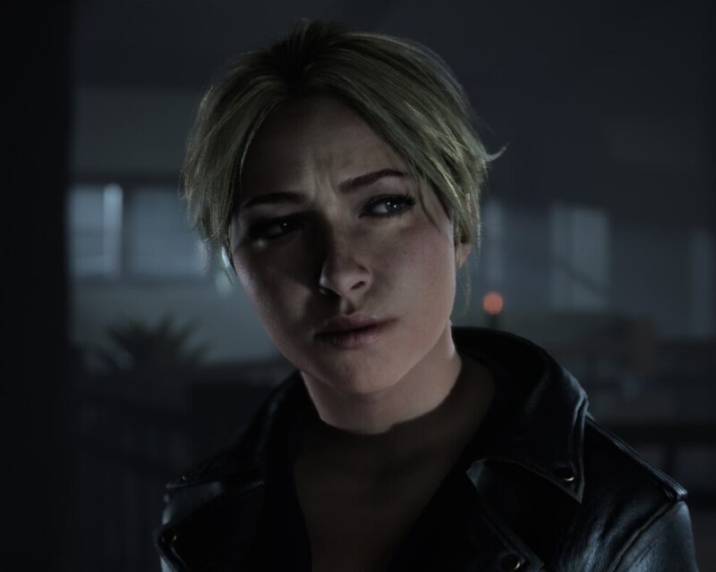 Grafika z gry Until Dawn przedstawiająca osobę z blond włosami