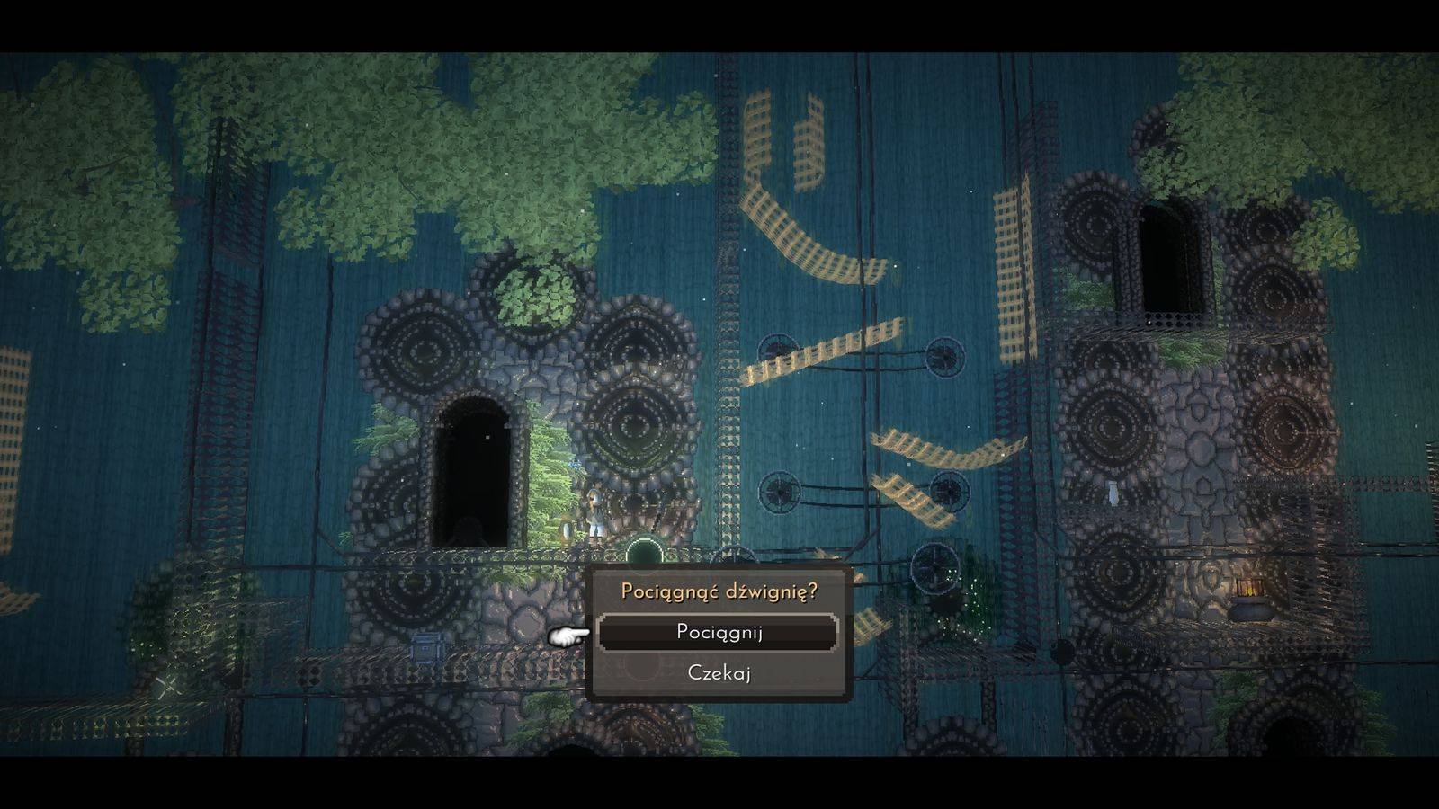 Na grafice promującej Beyond Galaxy widać kamienną strukturę z wieloma platformami.