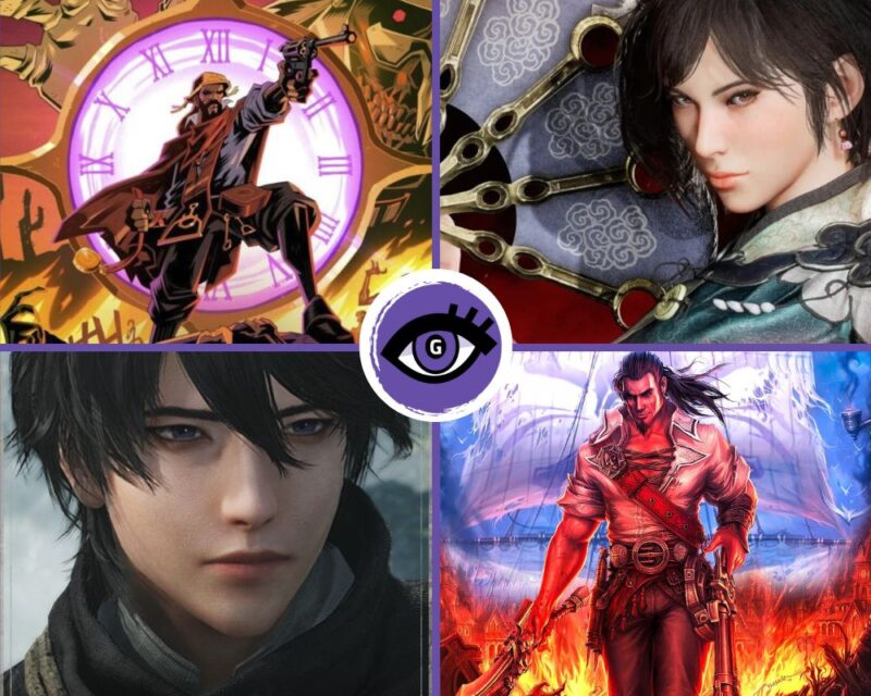 Kolaż gier hack'n'slash, na którym znajdują się postacie.