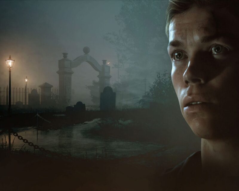 Plakat gry, twarz chłopaka, a w tle mroczny krajobraz. Recenzja The Dark Pictures Anthology: Little Hope