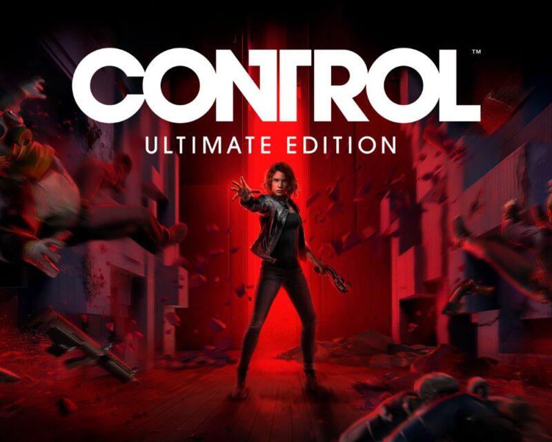 Okładka gry Control Ultimate Edition. Jesse walczy z przeciwnikami.