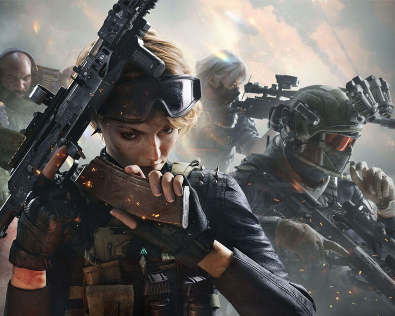 Grafika prezentuje grywalne postaci z gry Delta Force