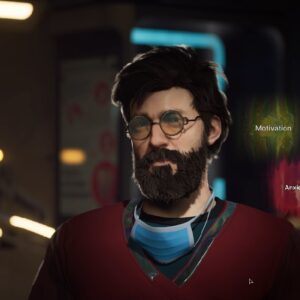 Brodaty alter Jana-naukowiec z polskiego The Alters, które cieszy się dużym sukcesem