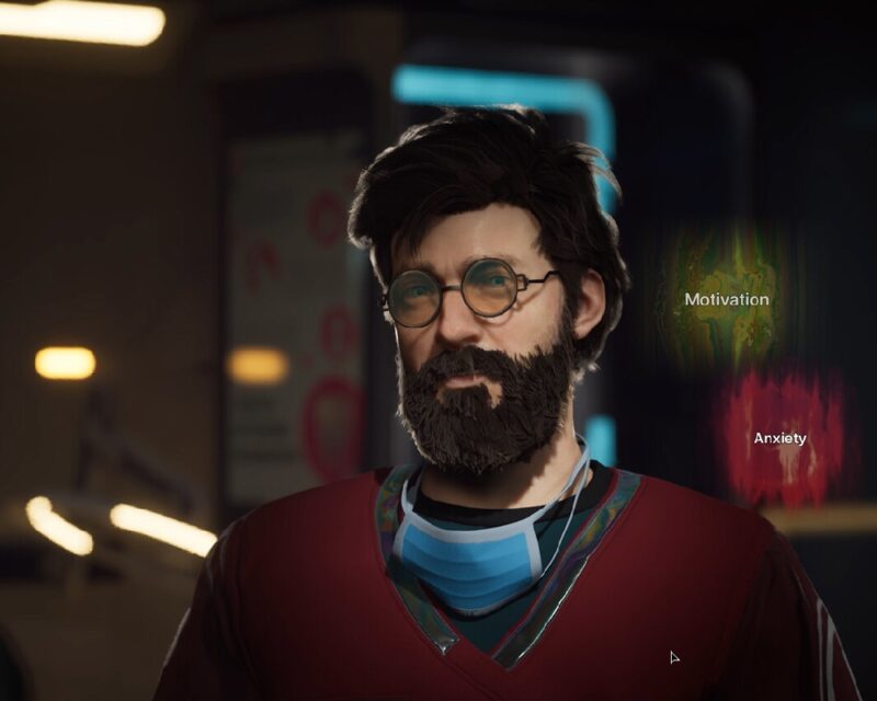 Brodaty alter Jana-naukowiec z polskiego The Alters, które cieszy się dużym sukcesem