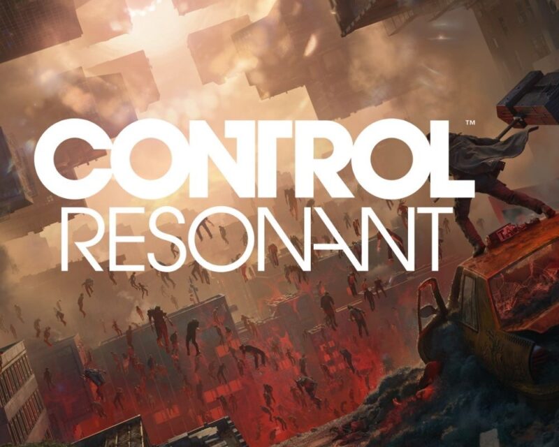 Tytuł gry na tle Nowego Jorku opawanego przez dziwne potwory. prawej strony stoi mężczyzna z wielkim młotem