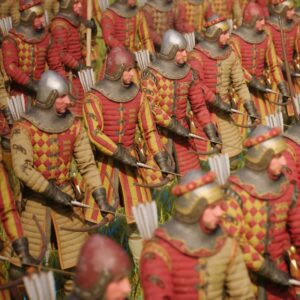 Zwiastun Chronicles: Medieval – na obrazku trzy rzędy żołnierzy z łukami